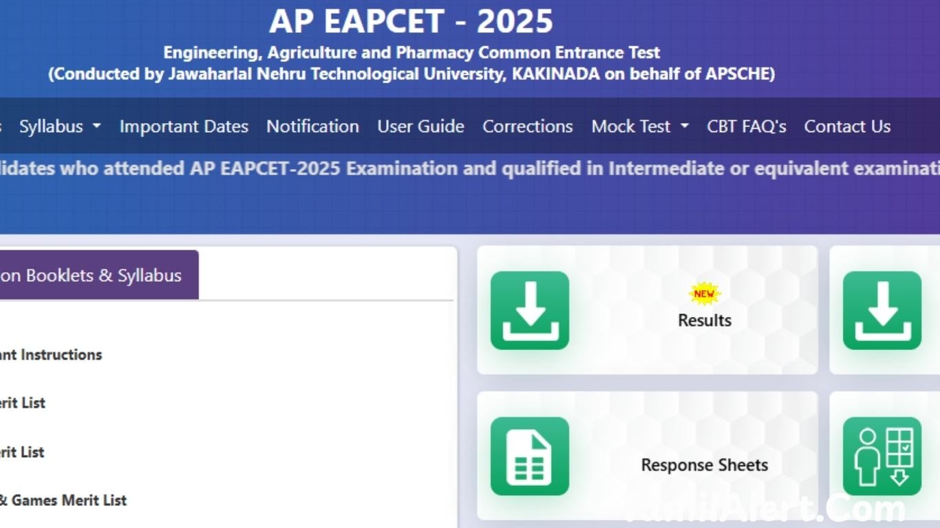 AP EAPCET Result 2025 OUT